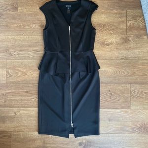 Black midi dress size 12.